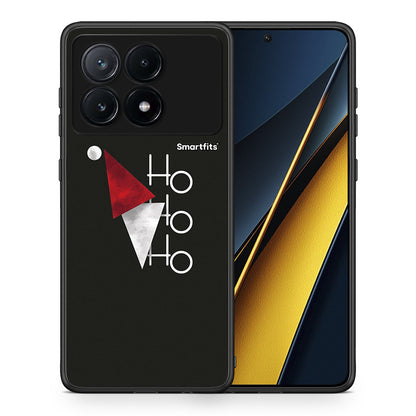 Θήκη Xiaomi Poco X6 Pro 5G Minimal Christmas από τη Smartfits με σχέδιο στο πίσω μέρος και μαύρο περίβλημα | Xiaomi Poco X6 Pro 5G Minimal Christmas case with colorful back and black bezels