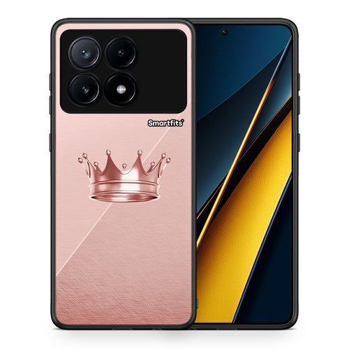 Θήκη Xiaomi Poco X6 Pro 5G Crown Minimal από τη Smartfits με σχέδιο στο πίσω μέρος και μαύρο περίβλημα | Xiaomi Poco X6 Pro 5G Crown Minimal case with colorful back and black bezels