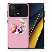 Thumbnail for Θήκη Xiaomi Poco X6 Pro 5G Moon Girl από τη Smartfits με σχέδιο στο πίσω μέρος και μαύρο περίβλημα | Xiaomi Poco X6 Pro 5G Moon Girl case with colorful back and black bezels