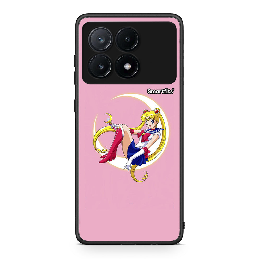 Xiaomi Poco X6 Pro 5G Moon Girl θήκη από τη Smartfits με σχέδιο στο πίσω μέρος και μαύρο περίβλημα | Smartphone case with colorful back and black bezels by Smartfits