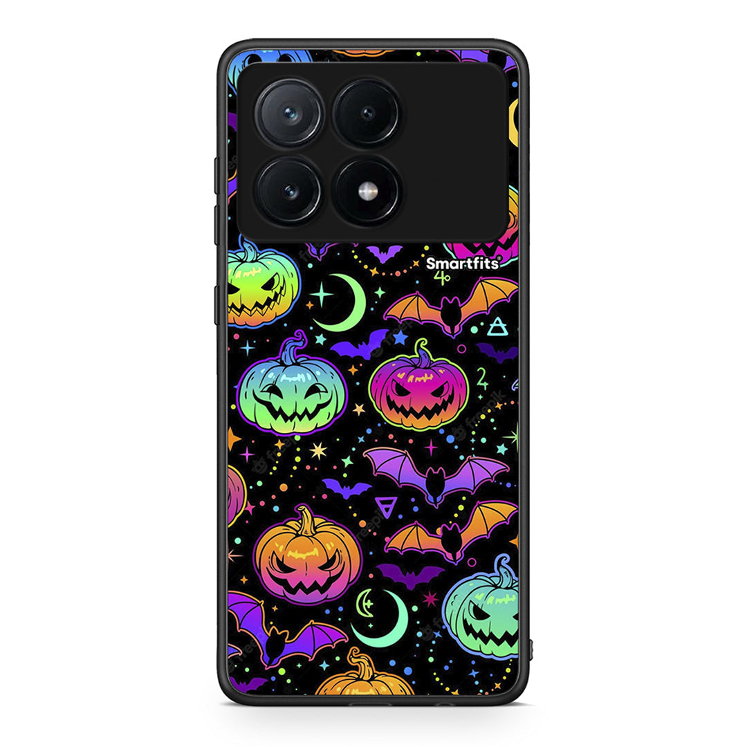 Xiaomi Poco X6 Pro 5G Neon Halloween θήκη από τη Smartfits με σχέδιο στο πίσω μέρος και μαύρο περίβλημα | Smartphone case with colorful back and black bezels by Smartfits