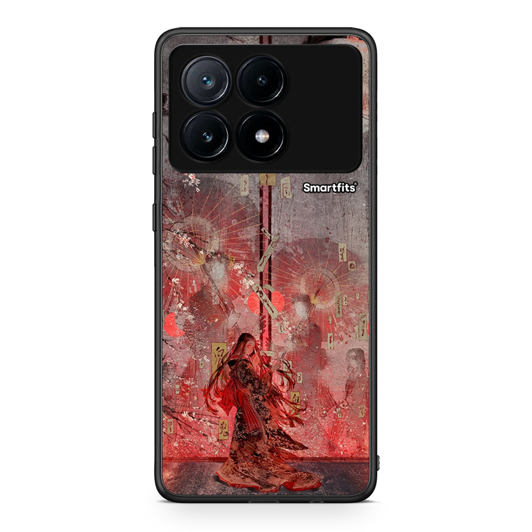 Xiaomi Poco X6 Pro 5G Nezuko Kamado θήκη από τη Smartfits με σχέδιο στο πίσω μέρος και μαύρο περίβλημα | Smartphone case with colorful back and black bezels by Smartfits