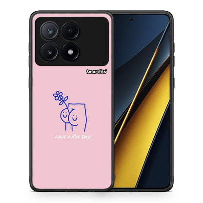 Θήκη Xiaomi Poco X6 Pro 5G Nice Day από τη Smartfits με σχέδιο στο πίσω μέρος και μαύρο περίβλημα | Xiaomi Poco X6 Pro 5G Nice Day case with colorful back and black bezels