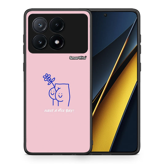 Θήκη Xiaomi Poco X6 Pro 5G Nice Day από τη Smartfits με σχέδιο στο πίσω μέρος και μαύρο περίβλημα | Xiaomi Poco X6 Pro 5G Nice Day case with colorful back and black bezels