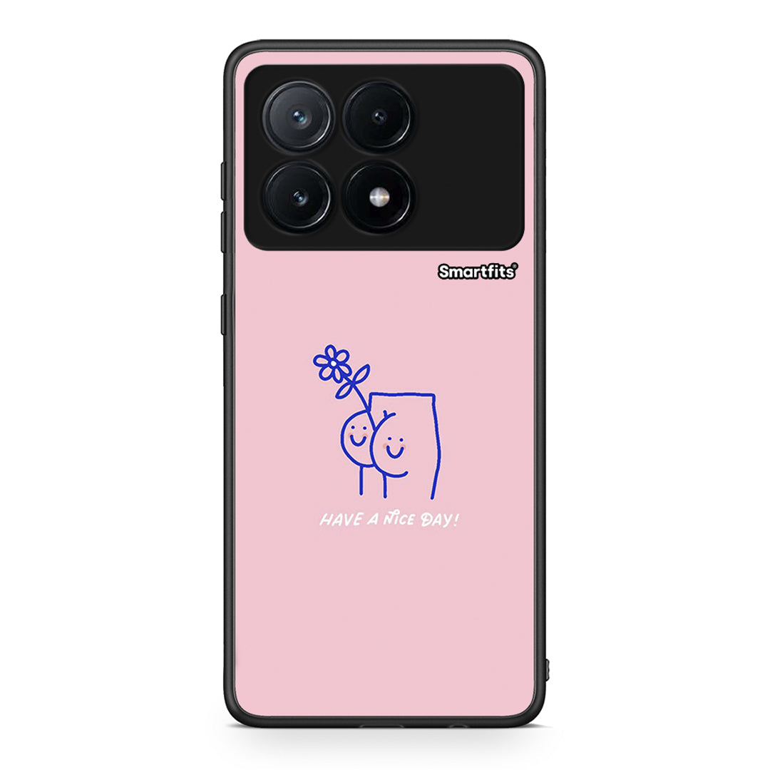 Xiaomi Poco X6 Pro 5G Nice Day θήκη από τη Smartfits με σχέδιο στο πίσω μέρος και μαύρο περίβλημα | Smartphone case with colorful back and black bezels by Smartfits