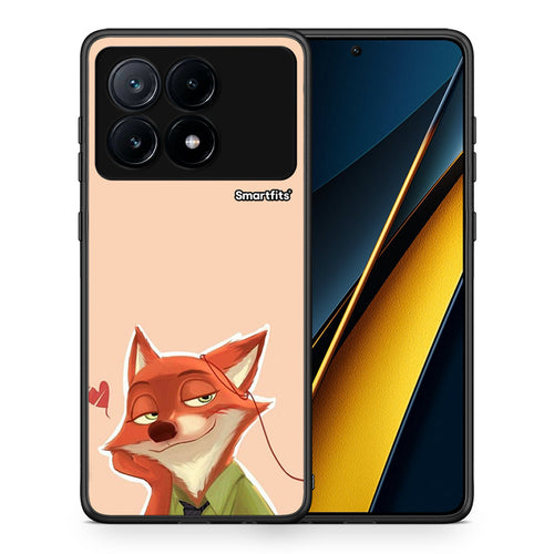 Θήκη Xiaomi Poco X6 Pro 5G Nick Wilde And Judy Hopps Love 1 από τη Smartfits με σχέδιο στο πίσω μέρος και μαύρο περίβλημα | Xiaomi Poco X6 Pro 5G Nick Wilde And Judy Hopps Love 1 case with colorful back and black bezels