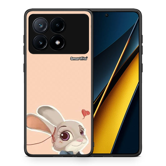 Θήκη Xiaomi Poco X6 Pro 5G Nick Wilde And Judy Hopps Love 2 από τη Smartfits με σχέδιο στο πίσω μέρος και μαύρο περίβλημα | Xiaomi Poco X6 Pro 5G Nick Wilde And Judy Hopps Love 2 case with colorful back and black bezels