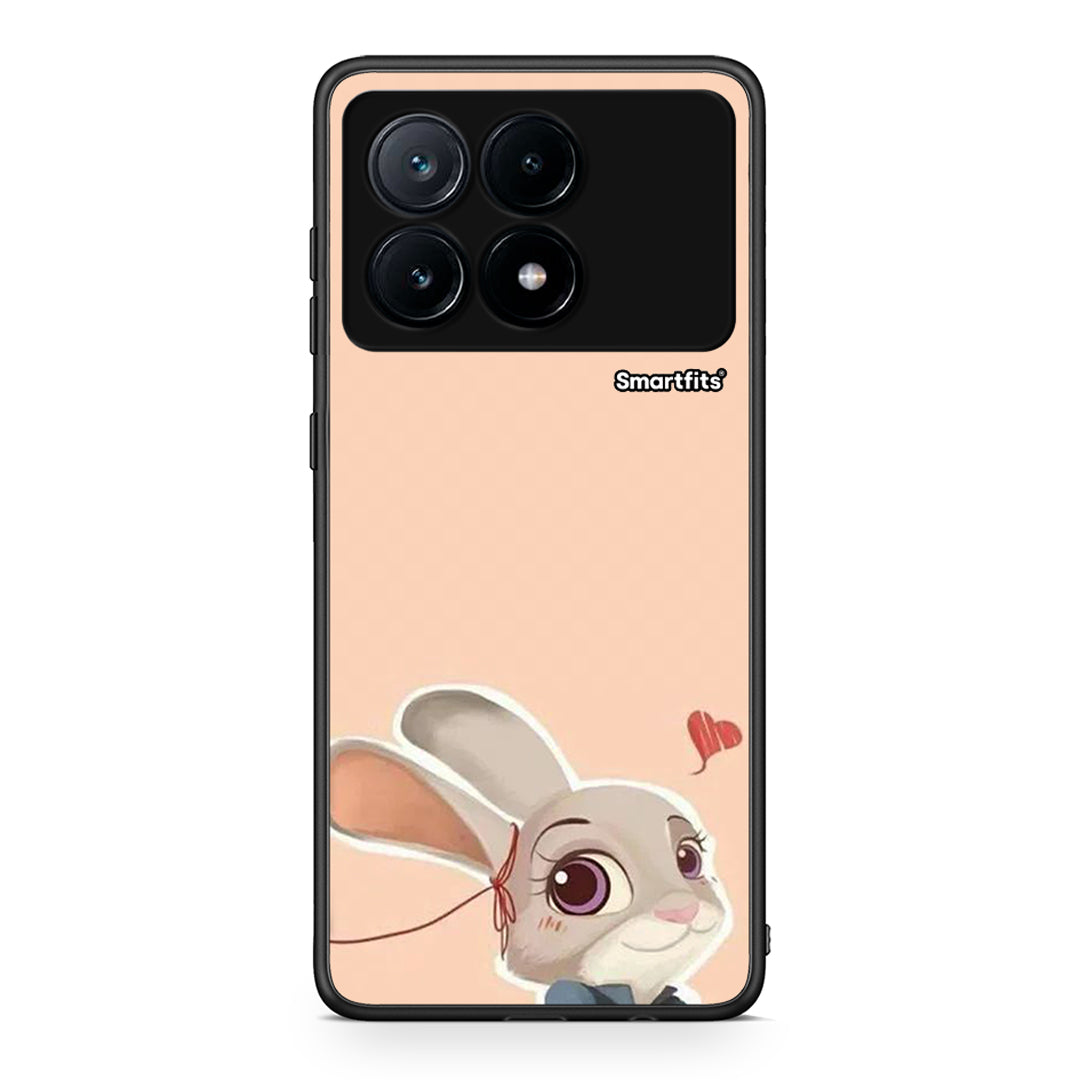 Xiaomi Poco X6 Pro 5G Nick Wilde And Judy Hopps Love 2 θήκη από τη Smartfits με σχέδιο στο πίσω μέρος και μαύρο περίβλημα | Smartphone case with colorful back and black bezels by Smartfits