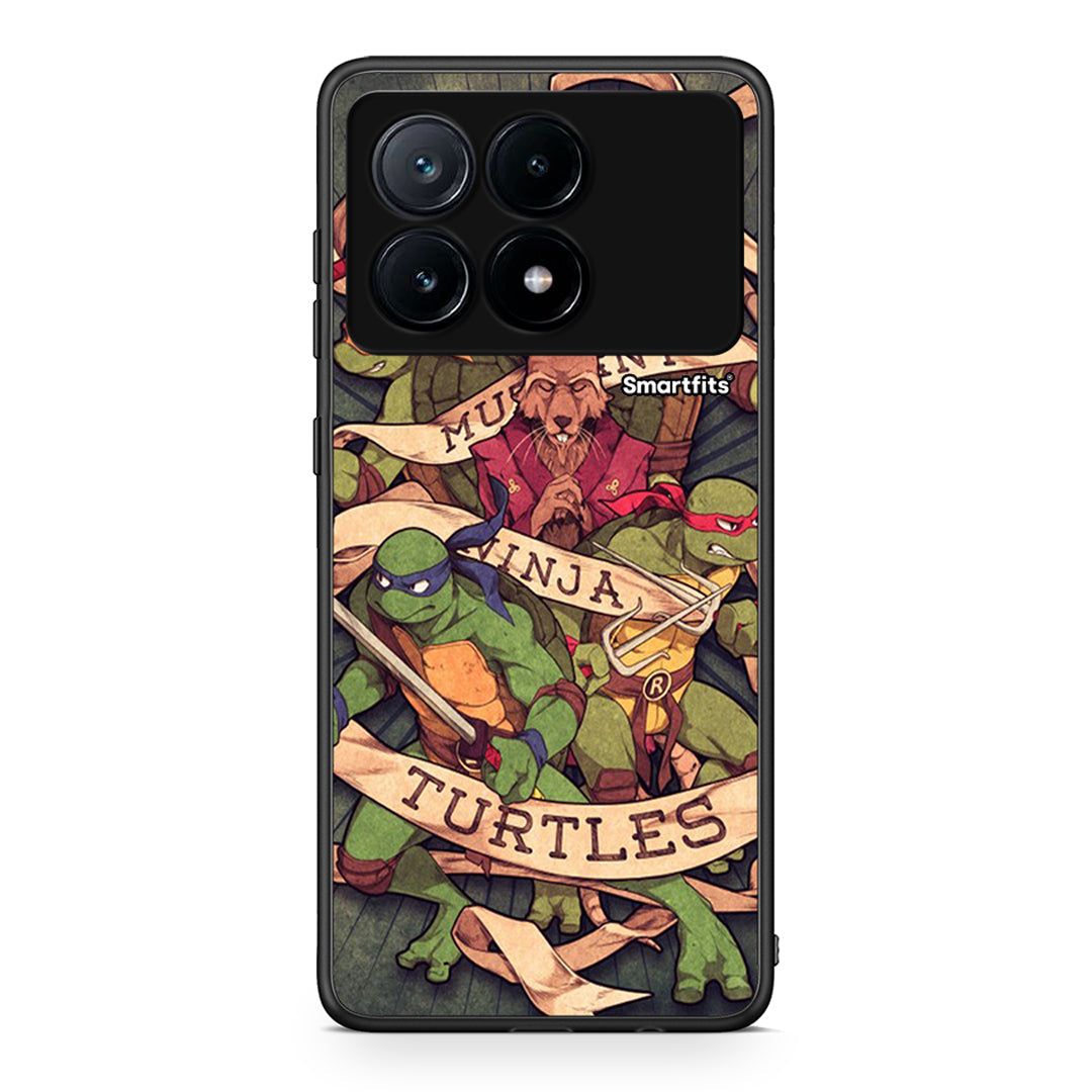 Xiaomi Poco X6 Pro 5G Ninja Turtles θήκη από τη Smartfits με σχέδιο στο πίσω μέρος και μαύρο περίβλημα | Smartphone case with colorful back and black bezels by Smartfits