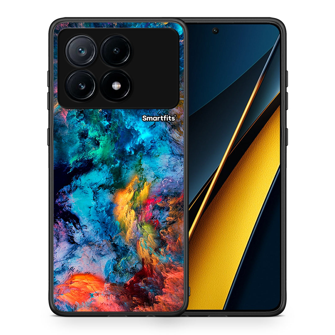 Θήκη Xiaomi Poco X6 Pro 5G Crayola Paint από τη Smartfits με σχέδιο στο πίσω μέρος και μαύρο περίβλημα | Xiaomi Poco X6 Pro 5G Crayola Paint case with colorful back and black bezels