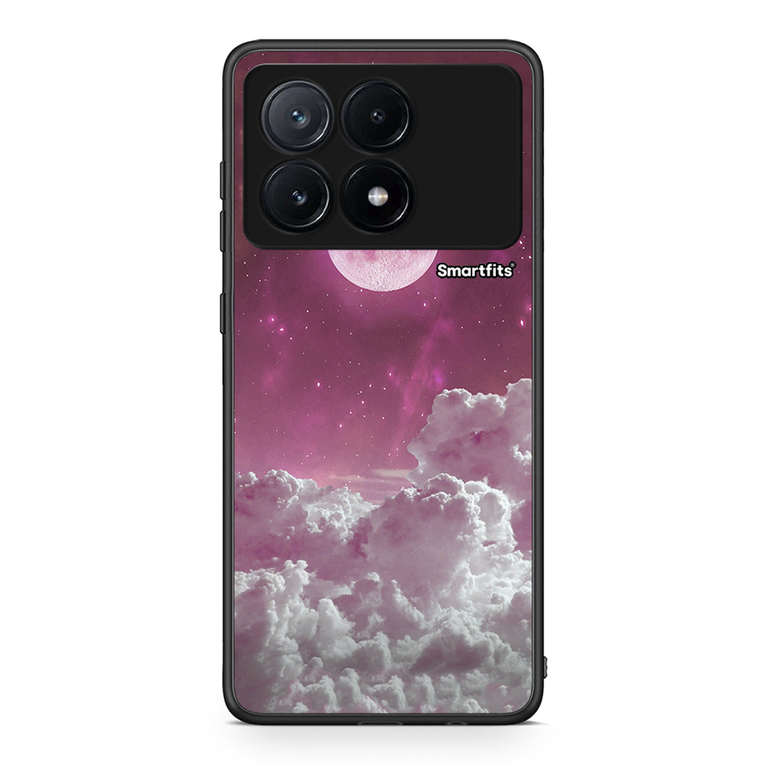 Xiaomi Poco X6 Pro 5G Pink Moon Θήκη από τη Smartfits με σχέδιο στο πίσω μέρος και μαύρο περίβλημα | Smartphone case with colorful back and black bezels by Smartfits