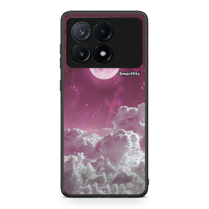Xiaomi Poco X6 Pro 5G Pink Moon Θήκη από τη Smartfits με σχέδιο στο πίσω μέρος και μαύρο περίβλημα | Smartphone case with colorful back and black bezels by Smartfits