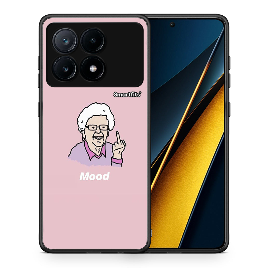 Θήκη Xiaomi Poco X6 Pro 5G Mood PopArt από τη Smartfits με σχέδιο στο πίσω μέρος και μαύρο περίβλημα | Xiaomi Poco X6 Pro 5G Mood PopArt case with colorful back and black bezels