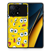 Thumbnail for Θήκη Xiaomi Poco X6 Pro 5G Sponge PopArt από τη Smartfits με σχέδιο στο πίσω μέρος και μαύρο περίβλημα | Xiaomi Poco X6 Pro 5G Sponge PopArt case with colorful back and black bezels