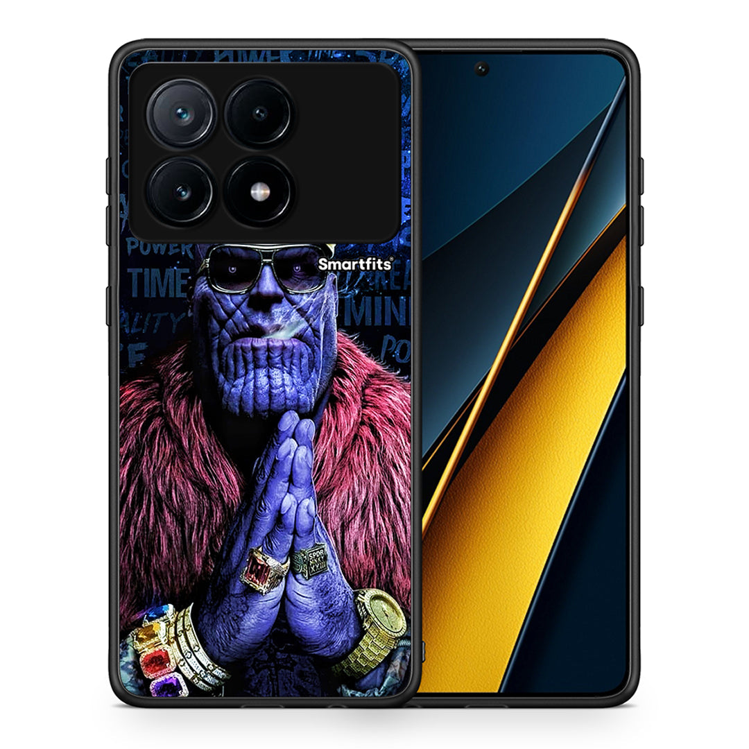 Θήκη Xiaomi Poco X6 Pro 5G Thanos PopArt από τη Smartfits με σχέδιο στο πίσω μέρος και μαύρο περίβλημα | Xiaomi Poco X6 Pro 5G Thanos PopArt case with colorful back and black bezels