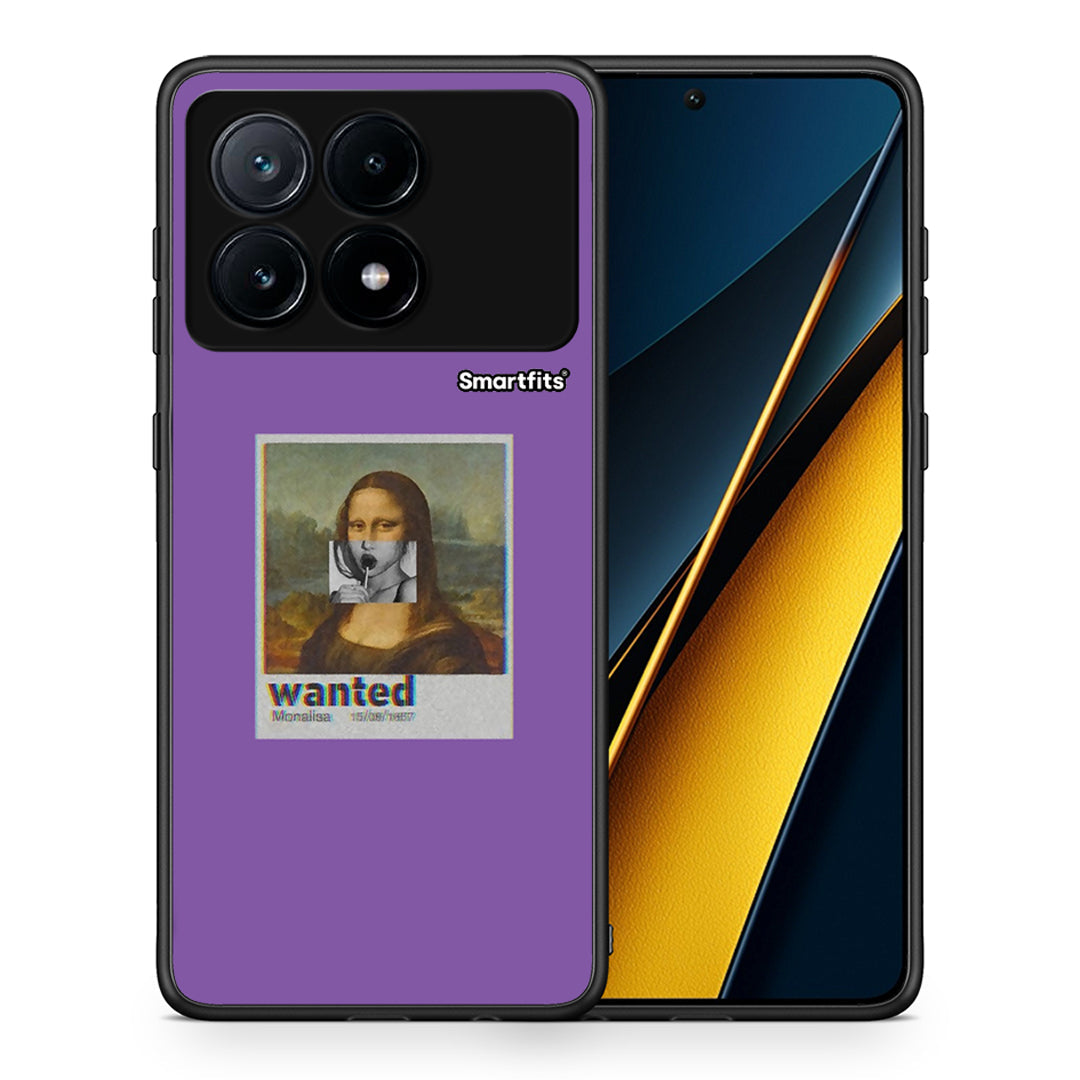 Θήκη Xiaomi Poco X6 Pro 5G Monalisa Popart από τη Smartfits με σχέδιο στο πίσω μέρος και μαύρο περίβλημα | Xiaomi Poco X6 Pro 5G Monalisa Popart case with colorful back and black bezels