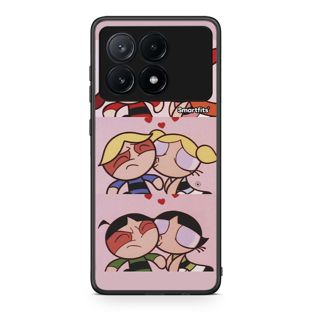Xiaomi Poco X6 Pro 5G Puff Love Θήκη Αγίου Βαλεντίνου από τη Smartfits με σχέδιο στο πίσω μέρος και μαύρο περίβλημα | Smartphone case with colorful back and black bezels by Smartfits