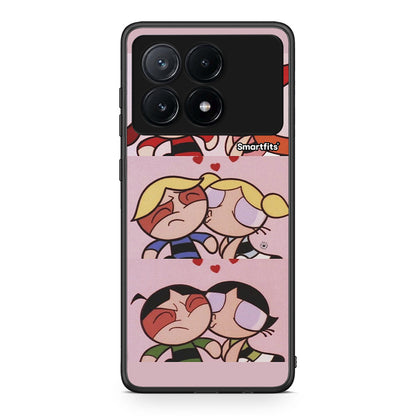Xiaomi Poco X6 Pro 5G Puff Love Θήκη Αγίου Βαλεντίνου από τη Smartfits με σχέδιο στο πίσω μέρος και μαύρο περίβλημα | Smartphone case with colorful back and black bezels by Smartfits
