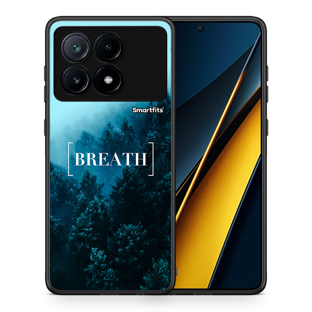 Θήκη Xiaomi Poco X6 Pro 5G Breath Quote από τη Smartfits με σχέδιο στο πίσω μέρος και μαύρο περίβλημα | Xiaomi Poco X6 Pro 5G Breath Quote case with colorful back and black bezels