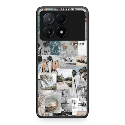 Xiaomi Poco X6 Pro 5G Retro Beach Life Θήκη από τη Smartfits με σχέδιο στο πίσω μέρος και μαύρο περίβλημα | Smartphone case with colorful back and black bezels by Smartfits