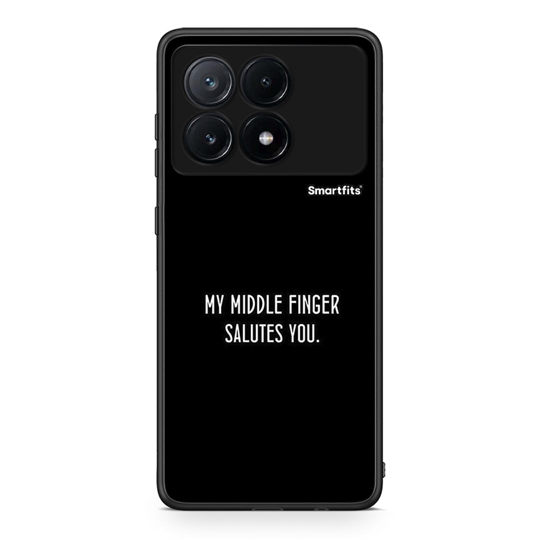 Xiaomi Poco X6 Pro 5G Salute θήκη από τη Smartfits με σχέδιο στο πίσω μέρος και μαύρο περίβλημα | Smartphone case with colorful back and black bezels by Smartfits