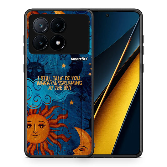 Θήκη Xiaomi Poco X6 Pro 5G Screaming Sky από τη Smartfits με σχέδιο στο πίσω μέρος και μαύρο περίβλημα | Xiaomi Poco X6 Pro 5G Screaming Sky case with colorful back and black bezels