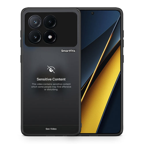 Θήκη Xiaomi Poco X6 Pro 5G Sensitive Content από τη Smartfits με σχέδιο στο πίσω μέρος και μαύρο περίβλημα | Xiaomi Poco X6 Pro 5G Sensitive Content case with colorful back and black bezels