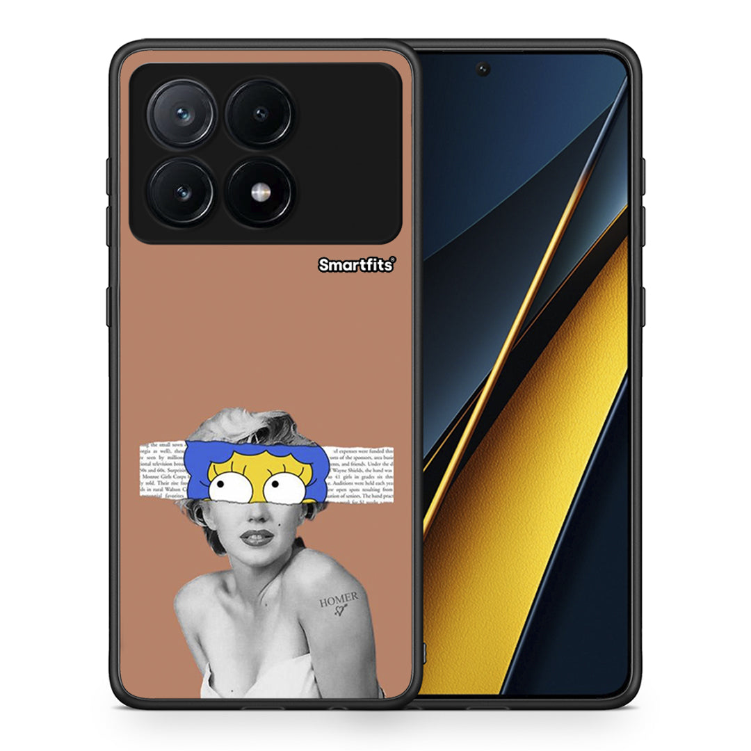 Θήκη Xiaomi Poco X6 Pro 5G Sim Merilyn από τη Smartfits με σχέδιο στο πίσω μέρος και μαύρο περίβλημα | Xiaomi Poco X6 Pro 5G Sim Merilyn case with colorful back and black bezels