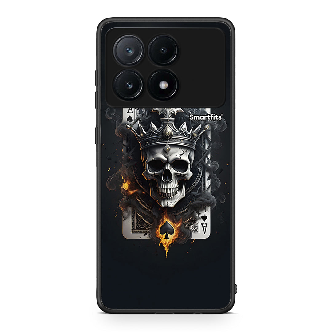 Xiaomi Poco X6 Pro 5G Skull King Ace θήκη από τη Smartfits με σχέδιο στο πίσω μέρος και μαύρο περίβλημα | Smartphone case with colorful back and black bezels by Smartfits