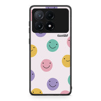 Thumbnail for Xiaomi Poco X6 Pro 5G Smiley Faces θήκη από τη Smartfits με σχέδιο στο πίσω μέρος και μαύρο περίβλημα | Smartphone case with colorful back and black bezels by Smartfits