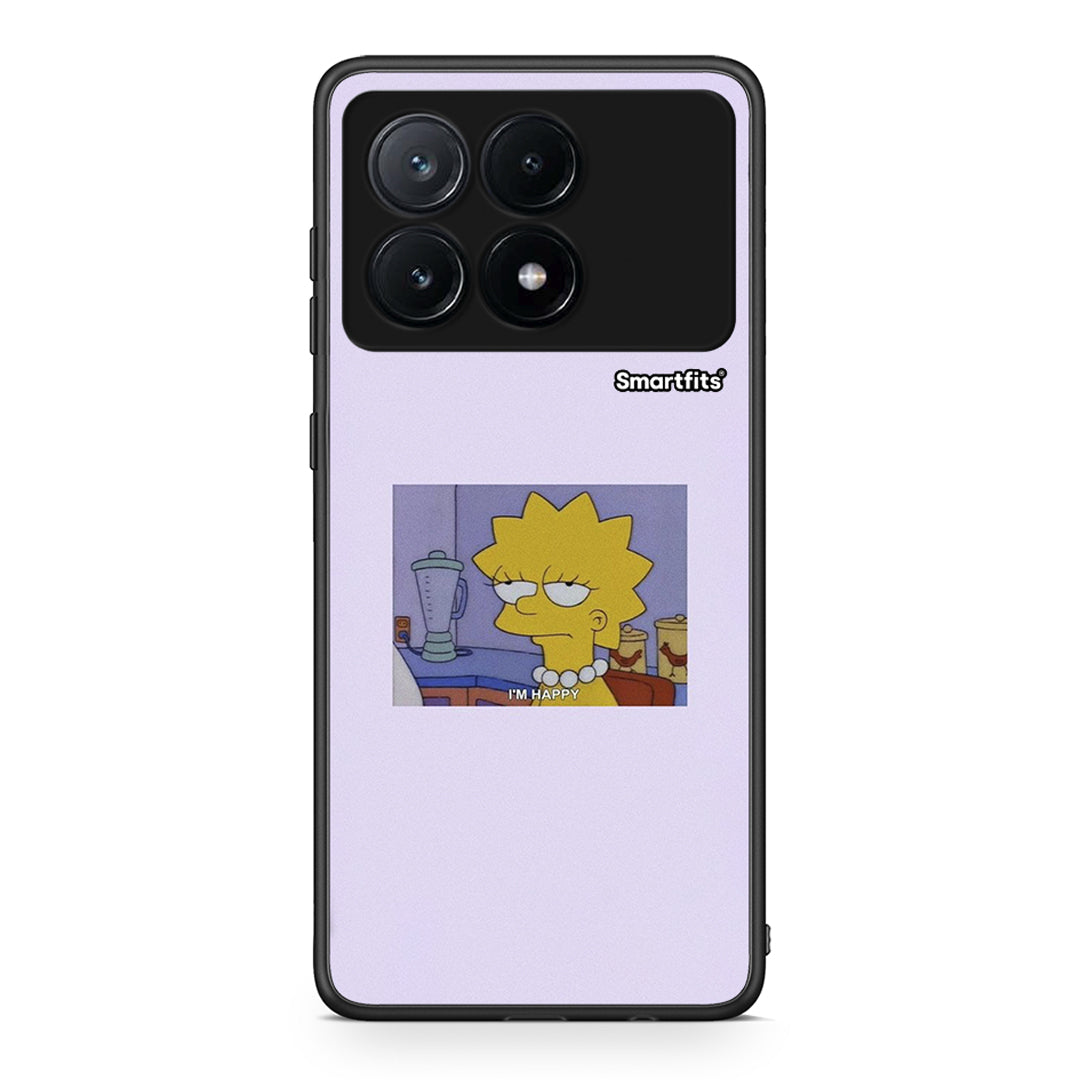 Xiaomi Poco X6 Pro 5G So Happy θήκη από τη Smartfits με σχέδιο στο πίσω μέρος και μαύρο περίβλημα | Smartphone case with colorful back and black bezels by Smartfits