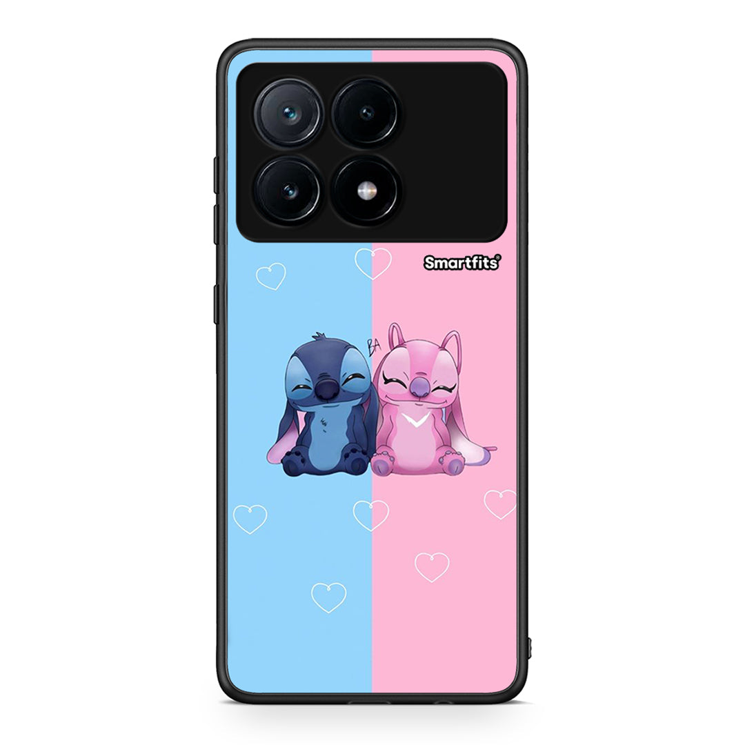 Xiaomi Poco X6 Pro 5G Stitch And Angel θήκη από τη Smartfits με σχέδιο στο πίσω μέρος και μαύρο περίβλημα | Smartphone case with colorful back and black bezels by Smartfits
