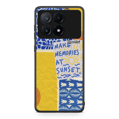 Xiaomi Poco X6 Pro 5G Sunset Memories Θήκη από τη Smartfits με σχέδιο στο πίσω μέρος και μαύρο περίβλημα | Smartphone case with colorful back and black bezels by Smartfits