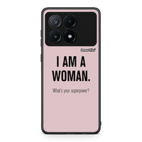 Thumbnail for Xiaomi Poco X6 Pro 5G Superpower Woman θήκη από τη Smartfits με σχέδιο στο πίσω μέρος και μαύρο περίβλημα | Smartphone case with colorful back and black bezels by Smartfits