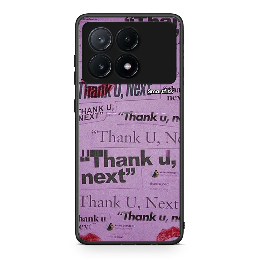 Xiaomi Poco X6 Pro 5G Thank You Next Θήκη Αγίου Βαλεντίνου από τη Smartfits με σχέδιο στο πίσω μέρος και μαύρο περίβλημα | Smartphone case with colorful back and black bezels by Smartfits