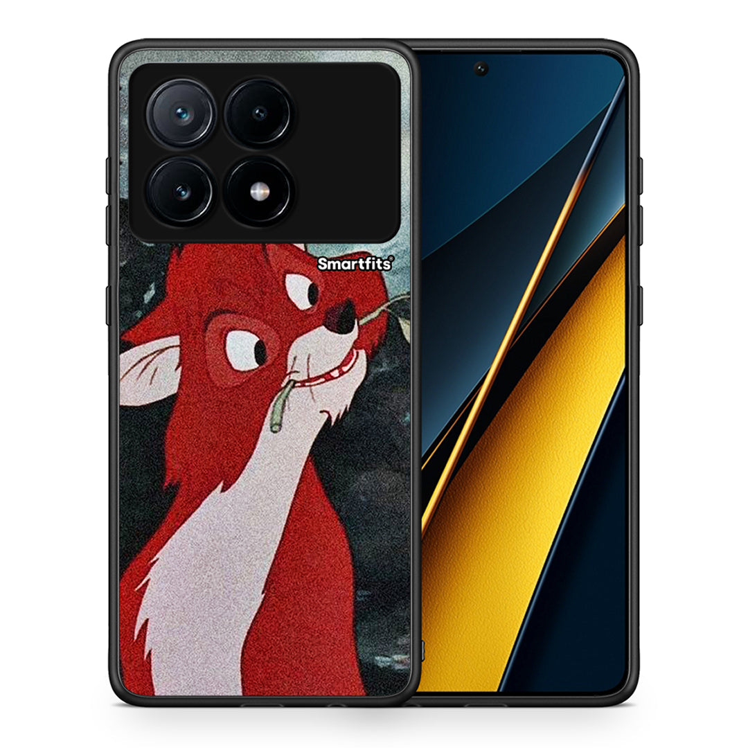 Θήκη Xiaomi Poco X6 Pro 5G Tod And Vixey Love 1 από τη Smartfits με σχέδιο στο πίσω μέρος και μαύρο περίβλημα | Xiaomi Poco X6 Pro 5G Tod And Vixey Love 1 case with colorful back and black bezels