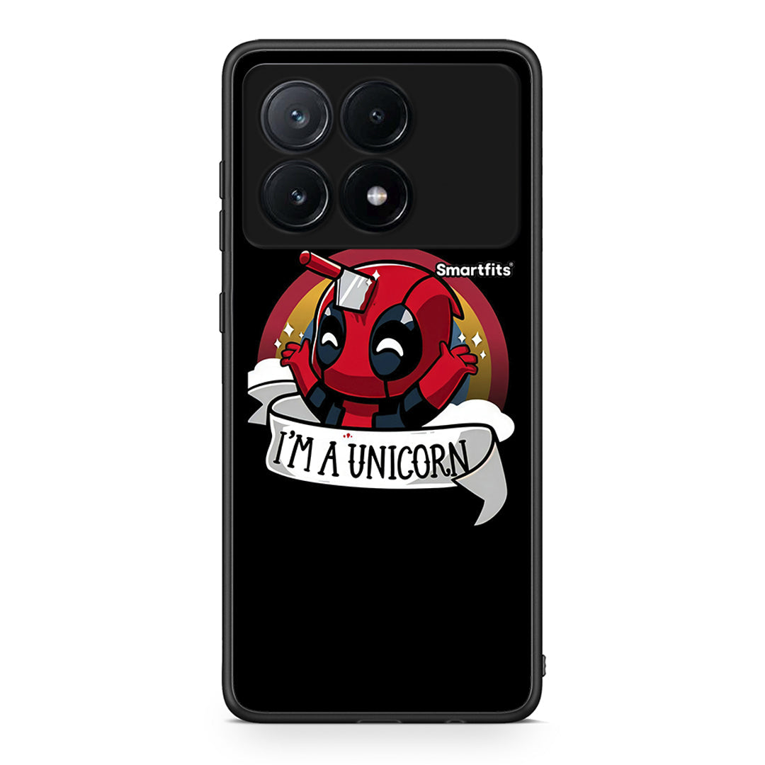 Xiaomi Poco X6 Pro 5G Unicorn Deadpool θήκη από τη Smartfits με σχέδιο στο πίσω μέρος και μαύρο περίβλημα | Smartphone case with colorful back and black bezels by Smartfits