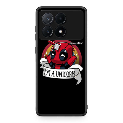 Xiaomi Poco X6 Pro 5G Unicorn Deadpool θήκη από τη Smartfits με σχέδιο στο πίσω μέρος και μαύρο περίβλημα | Smartphone case with colorful back and black bezels by Smartfits