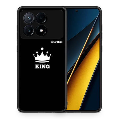 Θήκη Xiaomi Poco X6 Pro 5G King Valentine από τη Smartfits με σχέδιο στο πίσω μέρος και μαύρο περίβλημα | Xiaomi Poco X6 Pro 5G King Valentine case with colorful back and black bezels
