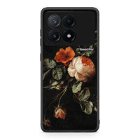Thumbnail for Xiaomi Poco X6 Pro 5G Vintage Roses θήκη από τη Smartfits με σχέδιο στο πίσω μέρος και μαύρο περίβλημα | Smartphone case with colorful back and black bezels by Smartfits