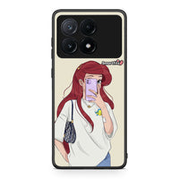 Thumbnail for Xiaomi Poco X6 Pro 5G Walking Mermaid Θήκη από τη Smartfits με σχέδιο στο πίσω μέρος και μαύρο περίβλημα | Smartphone case with colorful back and black bezels by Smartfits