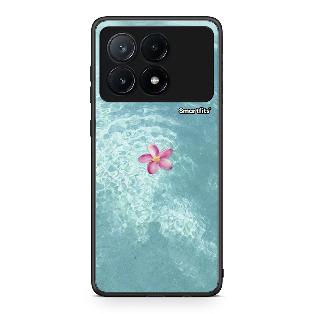 Xiaomi Poco X6 Pro 5G Water Flower Θήκη από τη Smartfits με σχέδιο στο πίσω μέρος και μαύρο περίβλημα | Smartphone case with colorful back and black bezels by Smartfits