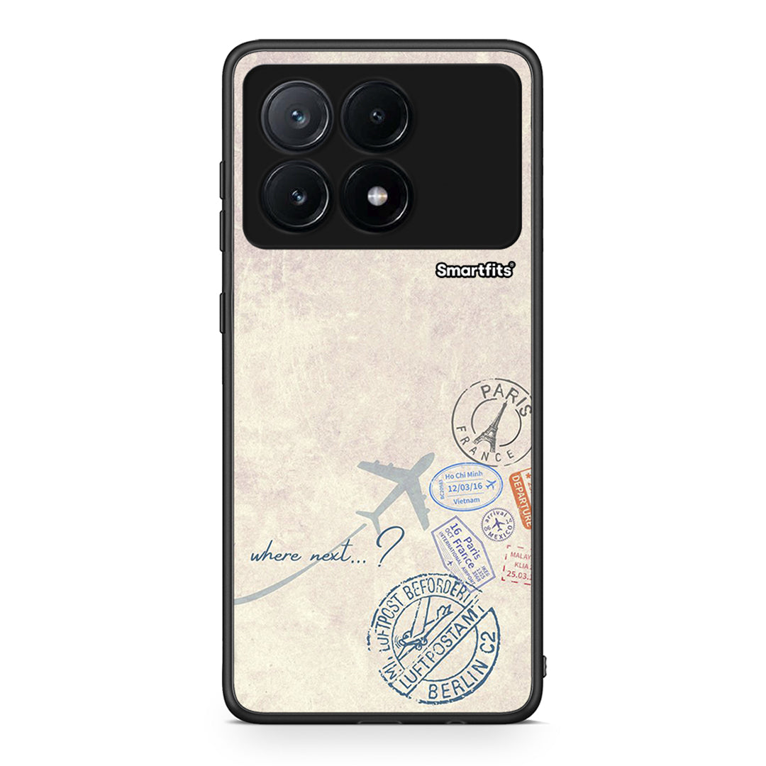 Xiaomi Poco X6 Pro 5G Where Next Θήκη από τη Smartfits με σχέδιο στο πίσω μέρος και μαύρο περίβλημα | Smartphone case with colorful back and black bezels by Smartfits