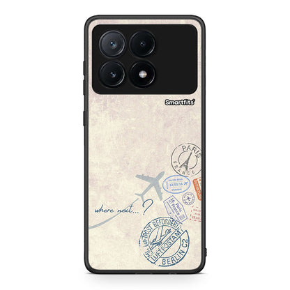 Xiaomi Poco X6 Pro 5G Where Next Θήκη από τη Smartfits με σχέδιο στο πίσω μέρος και μαύρο περίβλημα | Smartphone case with colorful back and black bezels by Smartfits