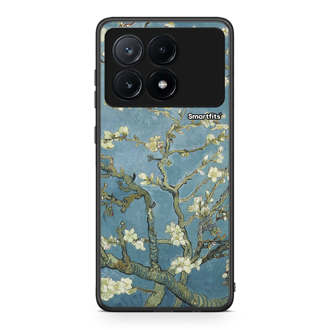 Xiaomi Poco X6 Pro 5G White Blossoms θήκη από τη Smartfits με σχέδιο στο πίσω μέρος και μαύρο περίβλημα | Smartphone case with colorful back and black bezels by Smartfits