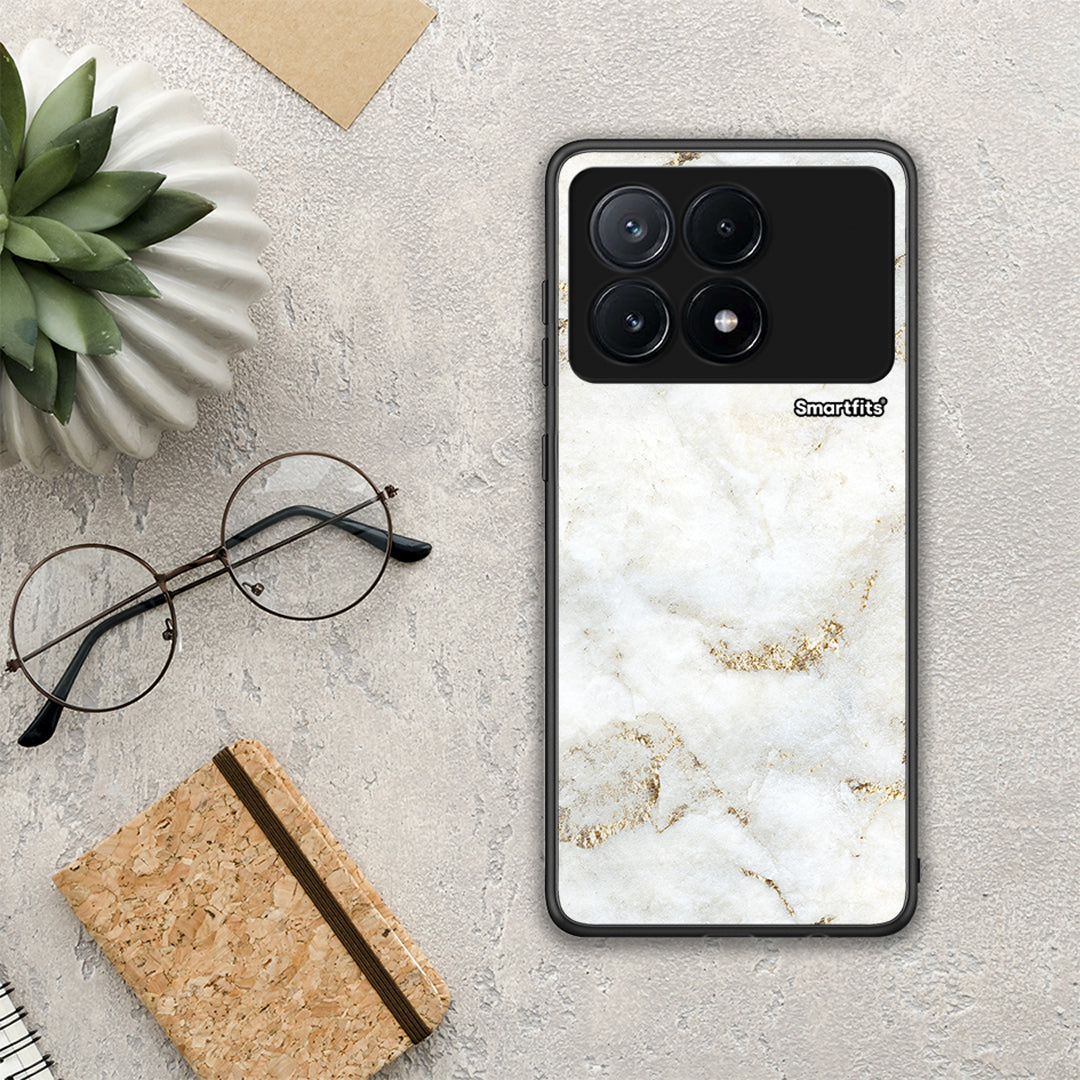 White Gold Marble - Xiaomi Poco X6 Pro 5G θήκη