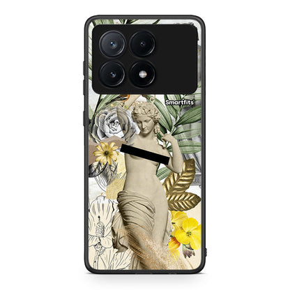 Xiaomi Poco X6 Pro 5G Woman Statue θήκη από τη Smartfits με σχέδιο στο πίσω μέρος και μαύρο περίβλημα | Smartphone case with colorful back and black bezels by Smartfits