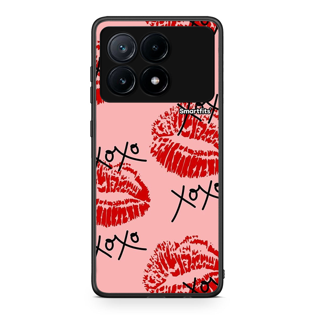 Xiaomi Poco X6 Pro 5G XOXO Lips θήκη από τη Smartfits με σχέδιο στο πίσω μέρος και μαύρο περίβλημα | Smartphone case with colorful back and black bezels by Smartfits