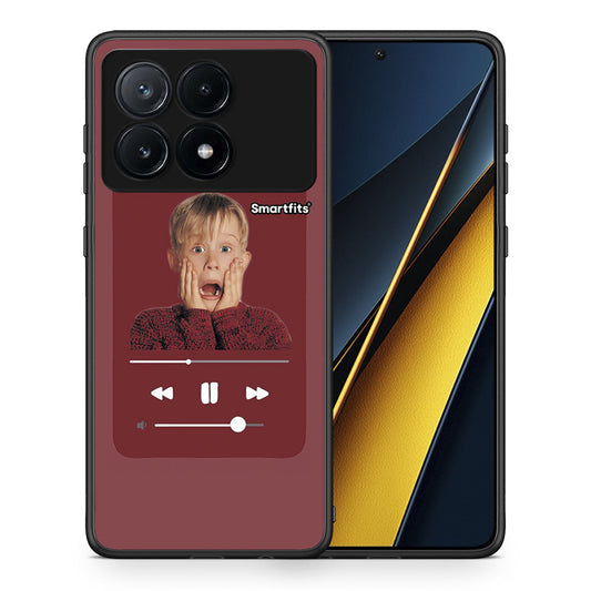 Θήκη Xiaomi Poco X6 Pro 5G Xmas Alone Music από τη Smartfits με σχέδιο στο πίσω μέρος και μαύρο περίβλημα | Xiaomi Poco X6 Pro 5G Xmas Alone Music case with colorful back and black bezels