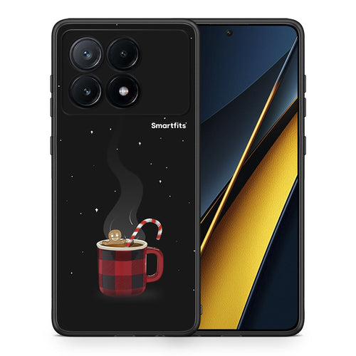 Θήκη Xiaomi Poco X6 Pro 5G Xmas Bathing από τη Smartfits με σχέδιο στο πίσω μέρος και μαύρο περίβλημα | Xiaomi Poco X6 Pro 5G Xmas Bathing case with colorful back and black bezels